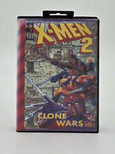 1995 X-Men 2: Clone Wars Sega Genesis cartucho de videogame na caixa comprar usado  Enviando para Brazil