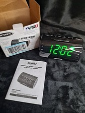 JENSEN Mesa Despertador Rádio AM FM Digital Soneca LED Cabeceira Pequeno Preto comprar usado  Enviando para Brazil