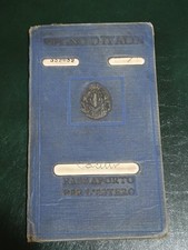 Passaporto regno italia usato  Arezzo