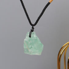 Colar de pedra de cura irregular pingente de cristal de quartzo fluorita verde natural comprar usado  Enviando para Brazil