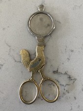 Galo de galinha de aço folheado a ouro vintage cortador de ponta de ovo cozido macio Alemanha comprar usado  Enviando para Brazil