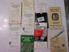 Machinist handbooks triginomet for sale  Reno