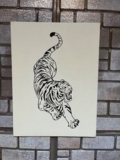 Tigre disegno tela usato  Eboli