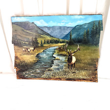 Painting elk nature for sale  San Antonio