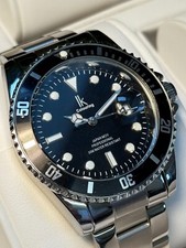 lk Colouring Professional Quartz Herrenuhr Herren Uhr Drehlünette Metall Schwarz comprar usado  Enviando para Brazil