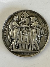 Médaille mariage argent d'occasion  Crécy-la-Chapelle