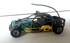 Usado, Caixa de fósforos estilo militar buggy duna amarelo/azul-petróleo com gaiola de rolo cinza escala 1:61 1998 comprar usado  Enviando para Brazil