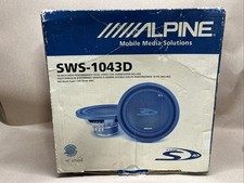 Subwoofer Alpine SWS-1043D 10 polegadas bobina de voz dupla old school comprar usado  Enviando para Brazil