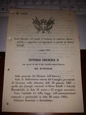 Regio decreto 1868 usato  Italia