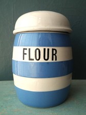 Vintage cornishware flour for sale  BARMOUTH