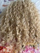 Platinum blonde curly for sale  WEMBLEY