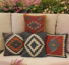Conjunto de 4 kilim capa almofada de juta vintage conjunto de almofadas sudoeste comprar usado  Enviando para Brazil