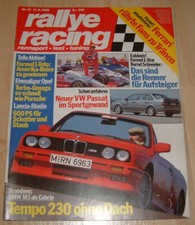 Rallye Racing 10/1988 BMW M3 Cabrio E30, Honda CRX, Abt Passat, Opel Omega 3,0 comprar usado Rallye Racing 10/1988 BMW M3 Cabrio E30, Honda CRX, Abt Passat, Opel Omega 3,0 comprar usado  Enviando para Brazil