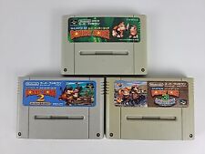 Lote 3 Super Donkey Kong Country 1 2 3 SFC Super Famicom SNES Importado do Japão , usado comprar usado  Enviando para Brazil