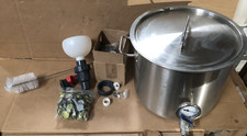 Chaleira de aço inoxidável panela de estoque com tampa para fabricação de cerveja e destilação comprar usado  Enviando para Brazil