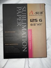 Usado, Papel de sublimação A-SUB 125g 8,5x11 110 folhas para impressoras a jato de tinta transferência de calor comprar usado Usado, Papel de sublimação A-SUB 125g 8,5x11 110 folhas para impressoras a jato de tinta transferência de calor comprar usado  Enviando para Brazil