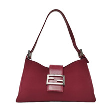 Bolsa de ombro FENDI tecido vermelho rosa 2 vias USADA, usado comprar usado  Enviando para Brazil