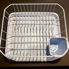 Escorredor de louça Rubbermaid raro azul vintage, suporte para utensílios, tapete de drenagem 15,6”x14,3” comprar usado  Enviando para Brazil