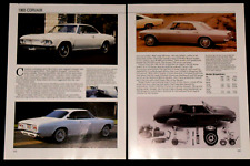 1965 Chevy Corvair Spec Sheet Info Photo 65 Monza Corsa 500 Coupe comprar usado  Enviando para Brazil