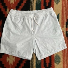Bermuda de desempenho masculina Breezy golfe forrada de malha G feita nos EUA reflexão de água 6" comprar usado  Enviando para Brazil