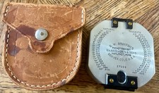 Estojo antigo de cinto de couro e trânsito de bolso D. W. Bruntons comprar usado Estojo antigo de cinto de couro e trânsito de bolso D. W. Bruntons comprar usado  Enviando para Brazil