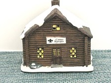 Boy Scouts Lighted Ranger Cabin Christmas Scouting Village BSA 2012 Na Caixa comprar usado  Enviando para Brazil