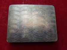 Scatola metallo tabacchiera usato  Italia