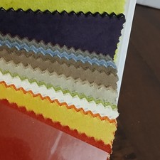 LIVRO DE AMOSTRA DE TECIDO Costa Leste Peças de Veludo Muitas Cores  comprar usado  Enviando para Brazil