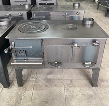 Estufa de leña grande con horno cocina hecha a mano calentador hierro fundido de alta resistencia 35" de largo segunda mano  Embacar hacia Mexico