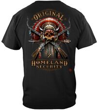 Usado, Camiseta Original Segurança Interna Indiana Cocar Caveira Armas Cruzadas comprar usado  Enviando para Brazil