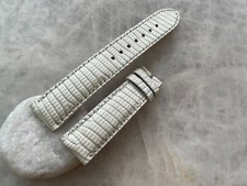 Pulseira de relógio de couro com estampa de lagarto 20 mm/18 mm - cor branca comprar usado  Enviando para Brazil