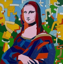 Buongiorno Lisa Ugo Nespolo Opera SERIGRAFIA Firmata Numerata Pop Art Monna Lisa na sprzedaż  Wysyłka do Poland