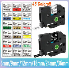 Fitas de etiqueta Brother P-touch compatíveis com 6mm, 9mm, 12mm, 24mm, 36mm TZe231 comprar usado  Enviando para Brazil