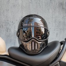 Capacete preto carbono com aberturas rosto inteiro tamanho G #PCDQP5 comprar usado  Enviando para Brazil