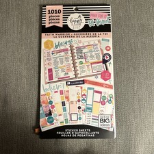 Folhas adesivas parcialmente usadas Me & My Big Ideas Faith Warrior 1010 peças comprar usado  Enviando para Brazil