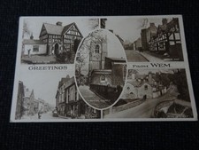 Greetings wem postcard for sale Greetings wem postcard for sale  ANSTRUTHER