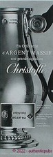 Publicite christofle orfevreri d'occasion  Cires-lès-Mello