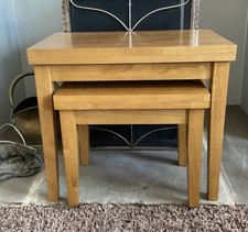 Oak nest tables for sale  WAKEFIELD