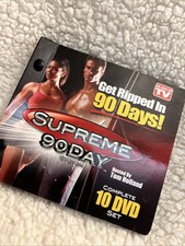 Supreme 90 Day Workout System Complete 10 DVD Set By Tom Holland comprar usado  Enviando para Brazil