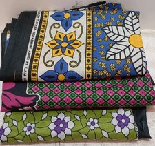 African fabric pieces. for sale  TONBRIDGE