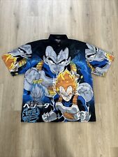 Usado, Camisa vintage 2001 Dragon Ball Z com botões Vegeta Goku - Tamanho: Grande comprar usado  Enviando para Brazil