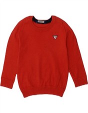 Suéter GUESS bebê meninos gola barco 18-24 meses algodão vermelho AT07 comprar usado  Enviando para Brazil