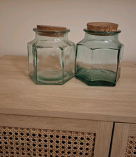 Hexagonal glass storage for sale  FALMOUTH