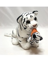 American Furniture Warehouse White Tiger Carrying Baby Cub Plush AFW Promo comprar usado  Enviando para Brazil