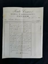 Carta intestata cavour usato  Italia