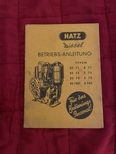 Betriebsanleitung hatz diesel gebraucht kaufen  Sindelfingen