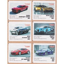 2021 MERTSAN Car TURBO Chew Gum 1-40 Conjunto Completo Coleção de Inserção de Envoltório comprar usado  Enviando para Brazil
