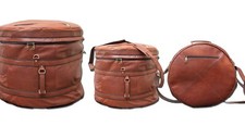 WerKens Bolsa de Bateria de Couro Real 3 Peças Conjunto Estojos de Bateria Acolchoados Alça e Alça NOVO, usado comprar usado  Enviando para Brazil