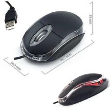 MOUSE ÓPTICO USB COM FIO PARA PC LAPTOP COMPUTADOR RODA DE ROLAGEM LED LUZ RATOS PRETOS, usado comprar usado  Enviando para Brazil