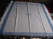 Nappe ancienne damassée d'occasion  Pérenchies
